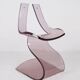 Lavender Lucite chair by Michel Dumas, France, 1970.