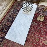 50s coffee table in metal and marble
