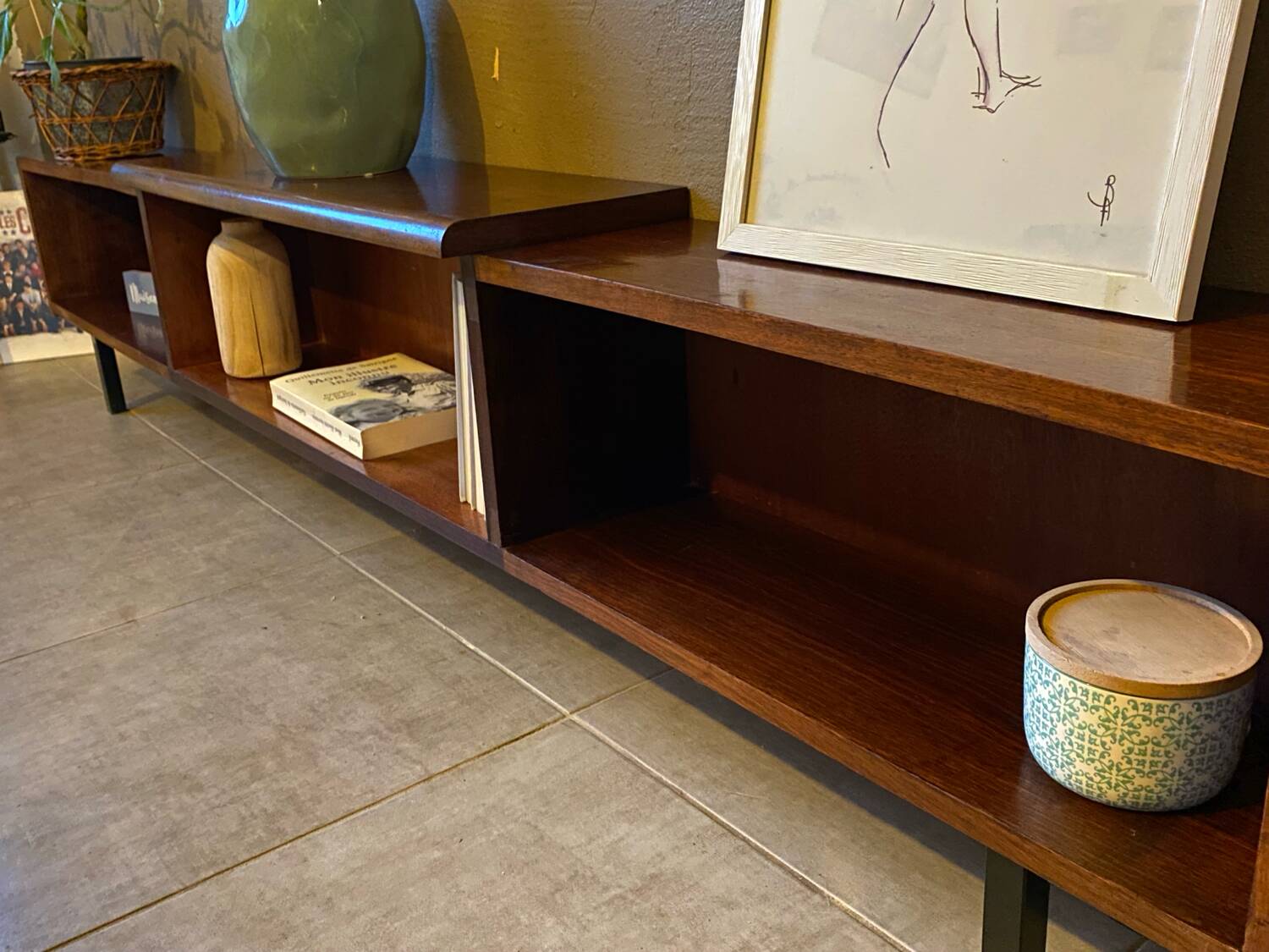 Vintage wooden sideboard (shallow)