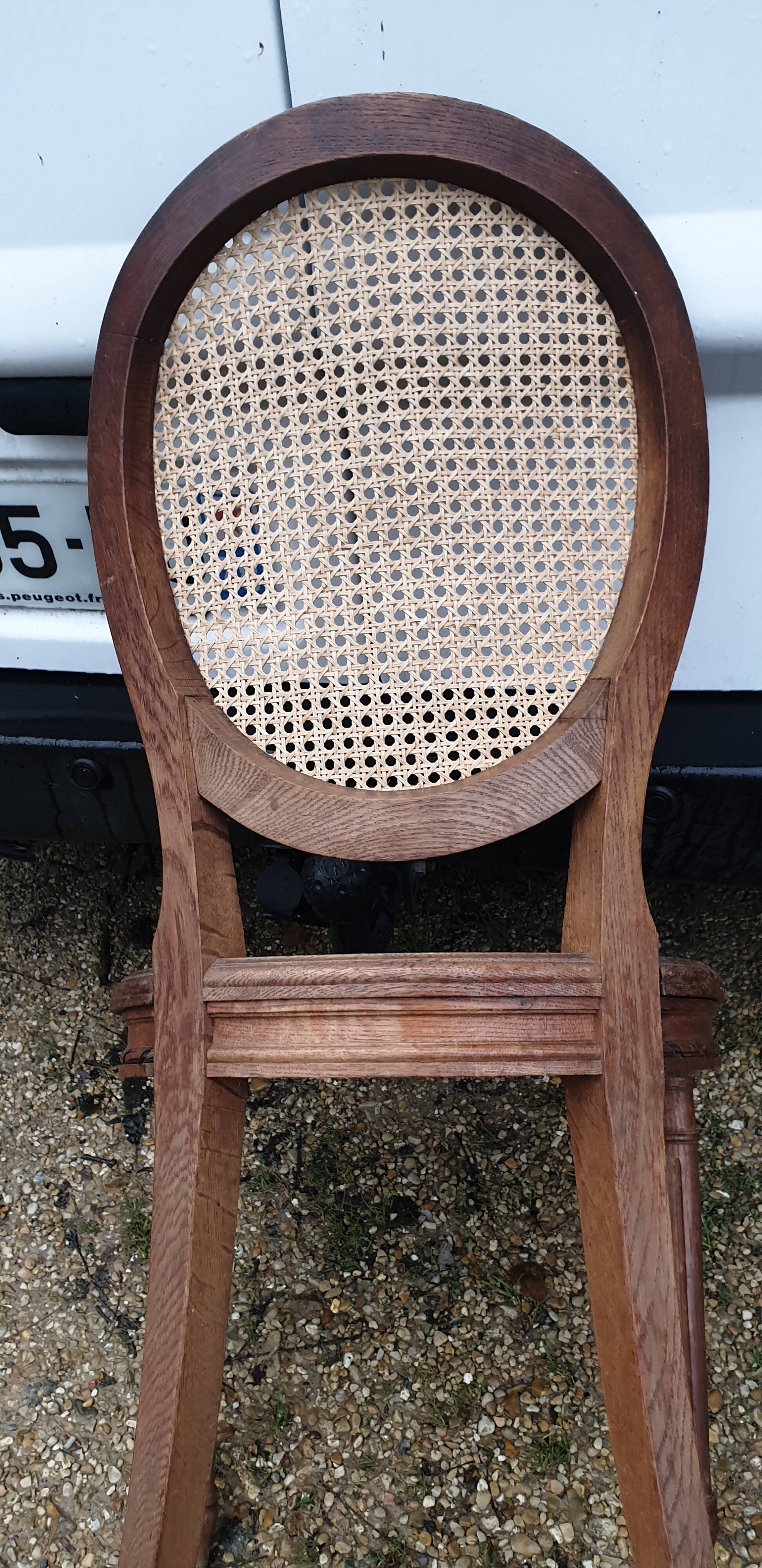 Louis XVI caned chair