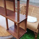 Salon d'hiver ancien en rotin (7 pièces)