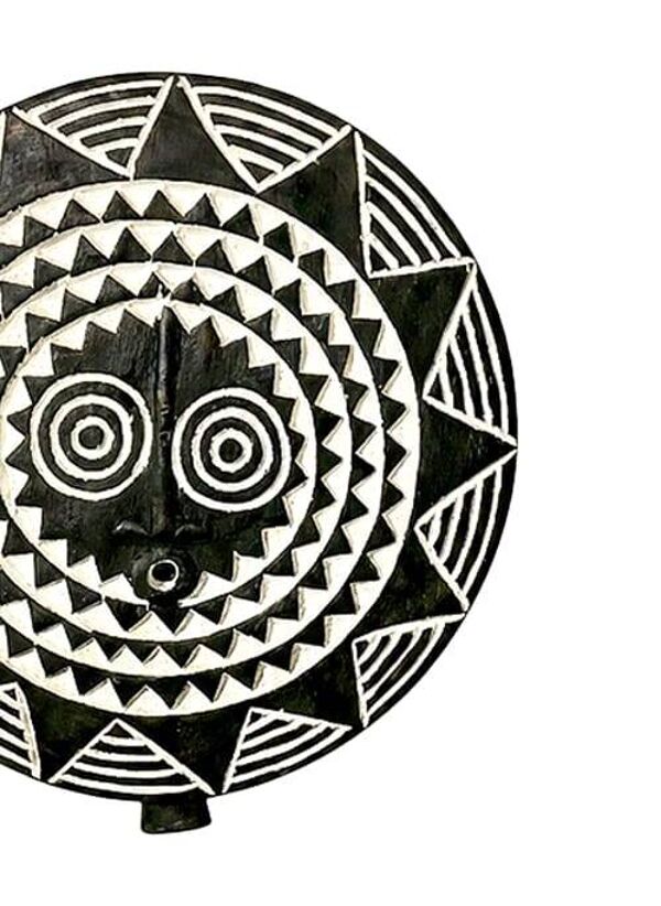 Masque solaire tribal Ø40cm — Le cinquième rituel