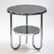 Small Bauhaus Black Chrome Table from Kovona, Czechia, 1970s