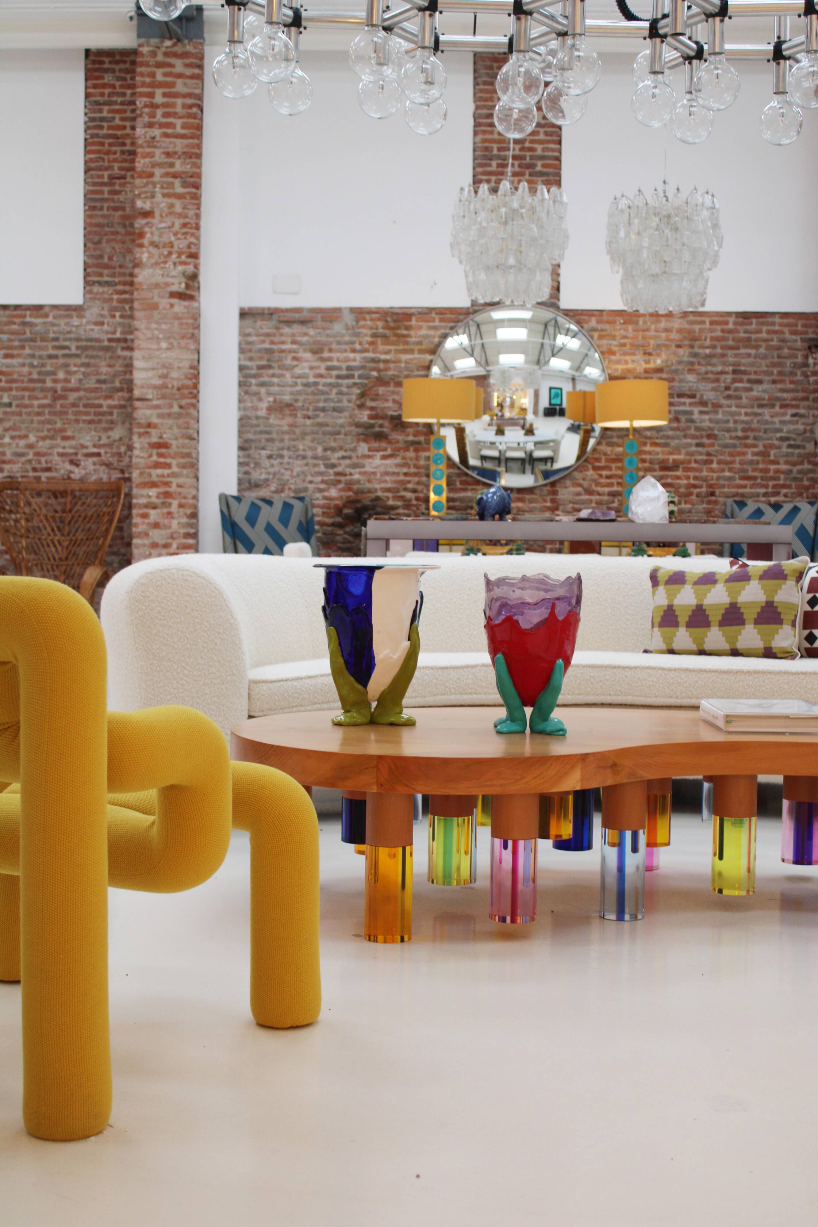 Contemporary Ekstrem Yellow Armchairs Designed by Terje Ekstrom