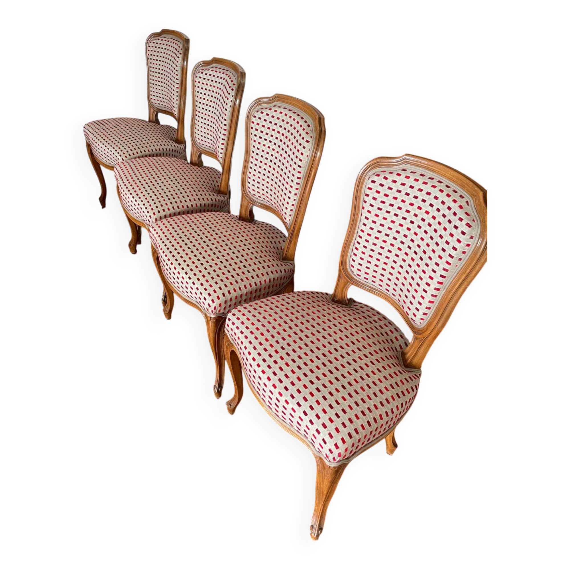 Set of 4 solid wood chairs