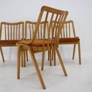 1970s Set of Four Antonin Suman Dining Chairs by Ton, Czechoslovakia