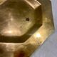 Octagonal brass plate