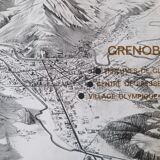 Olympic Games Grenoble 1968 - Panorama poster by Roger David