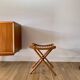 folding wooden stool bamboo style early 20th century