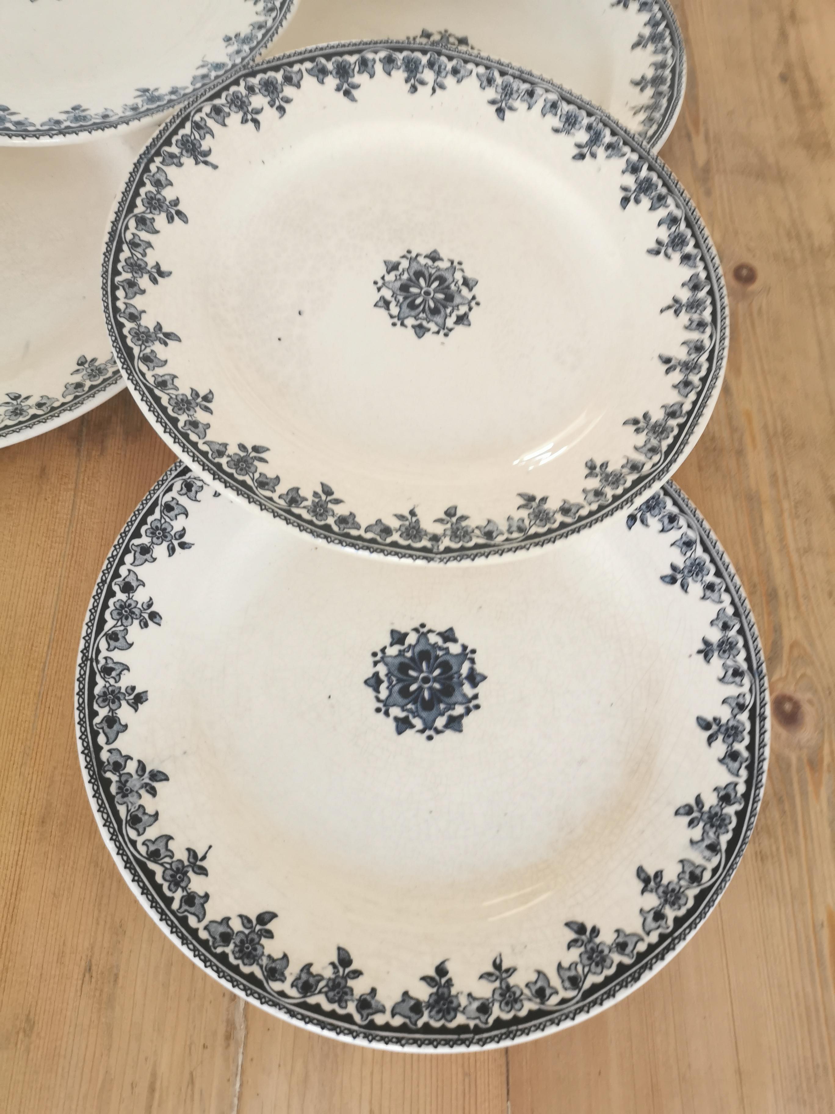 Service of 8 vintage plates in Iron Land
