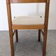 Set of 6 brutalist beech chairs, France circa 1970