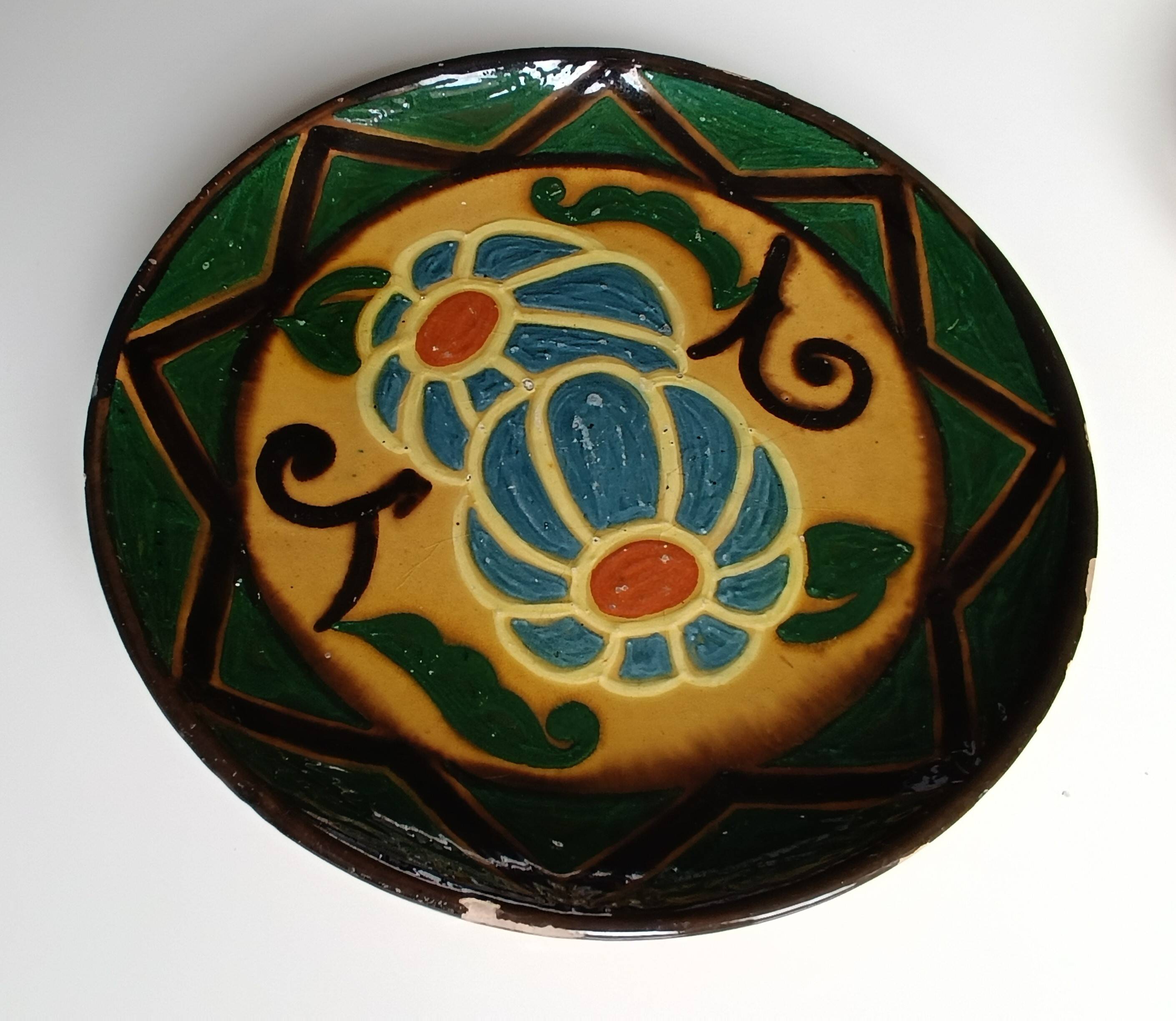 Set of 2 Ferney-Voltaire ceramic plates