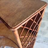 Vintage rattan bar