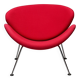 Mid-century modern chair with red and orange slices by Pierre Paulin