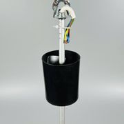 1960s/70s UFO Ceiling Lamp Hanging Lamp by Doria Leuchten Glass Space Age