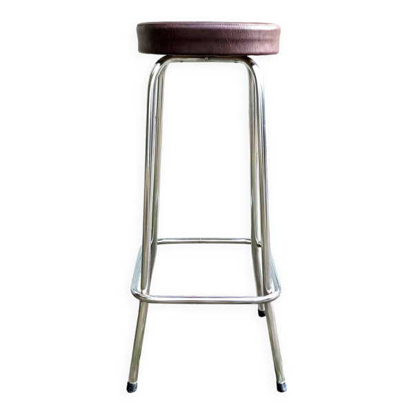 Tabouret de bar métal et simili cuir — Beyit