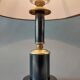 Carcel lamp in metal and gilded brass 1960.