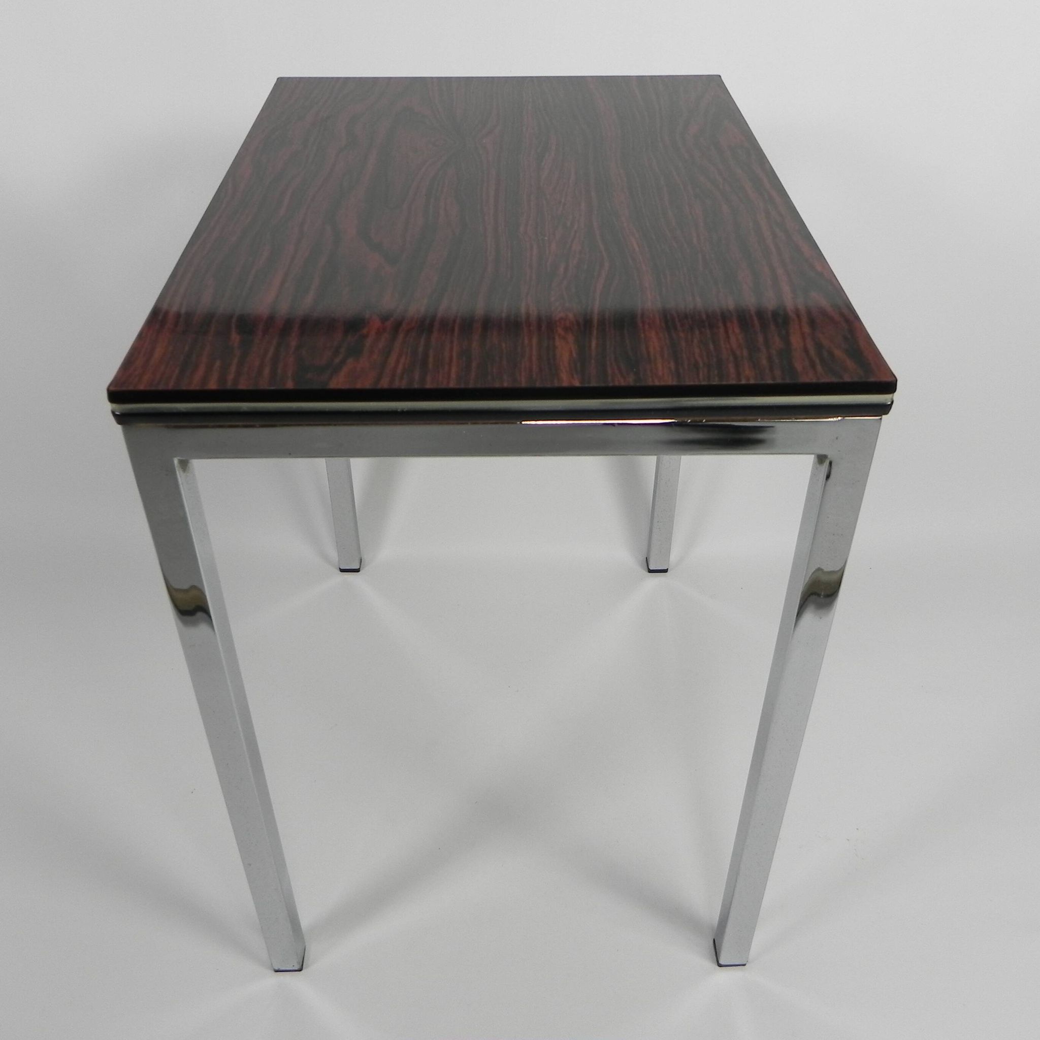 Table basse en formica et métal chromé, 1960s