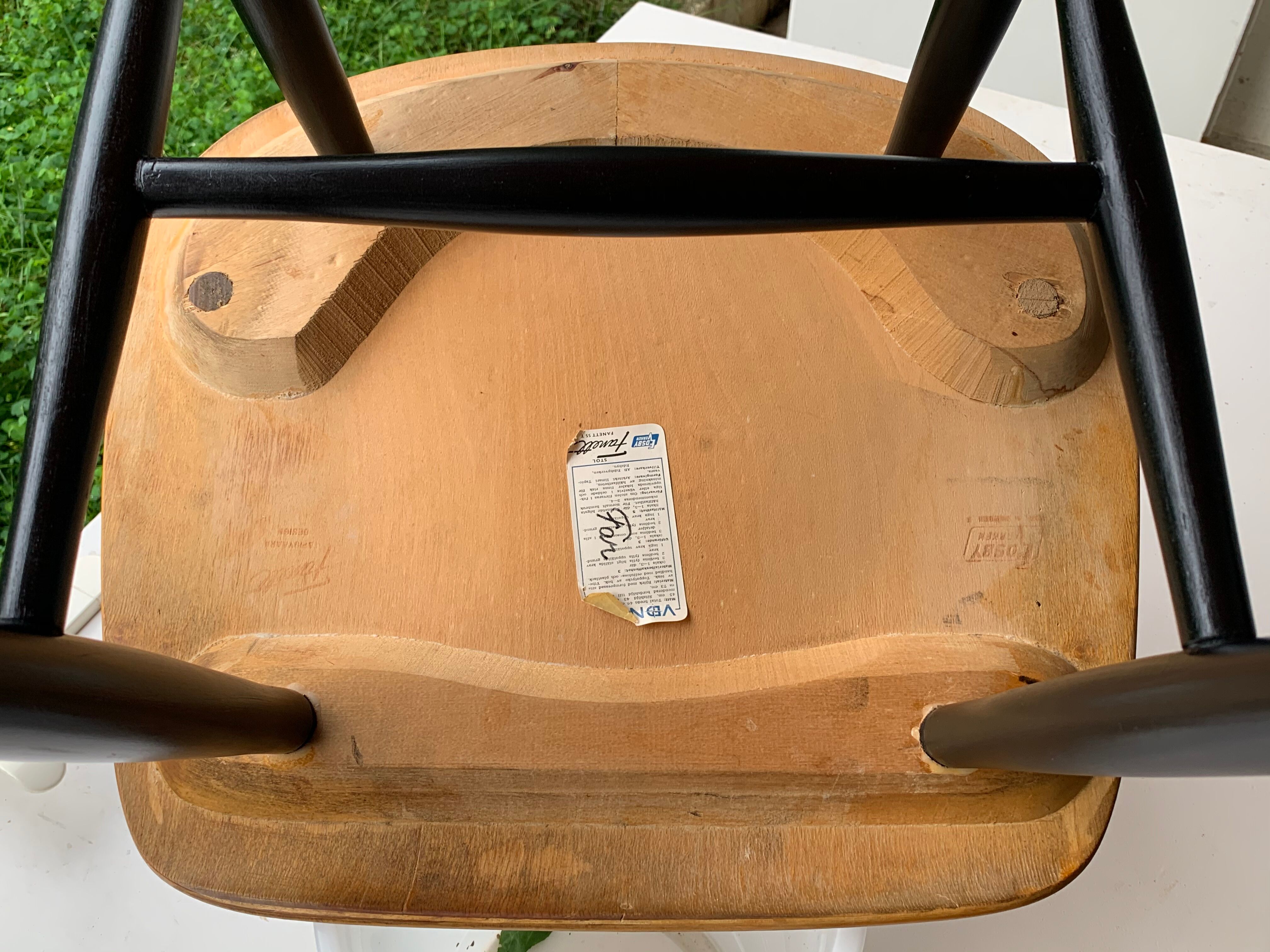 Lot of 6 Fanett chairs by Ilmari Tapiovaara