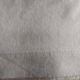 Old linen & ecru cotton sheet - Monogram - 205 x 260 cm - New condition