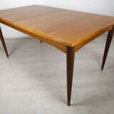 Scandinavian extendable table teak