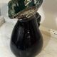 Sculptural pitcher Vallauris in glazed ceramic green and brown, France