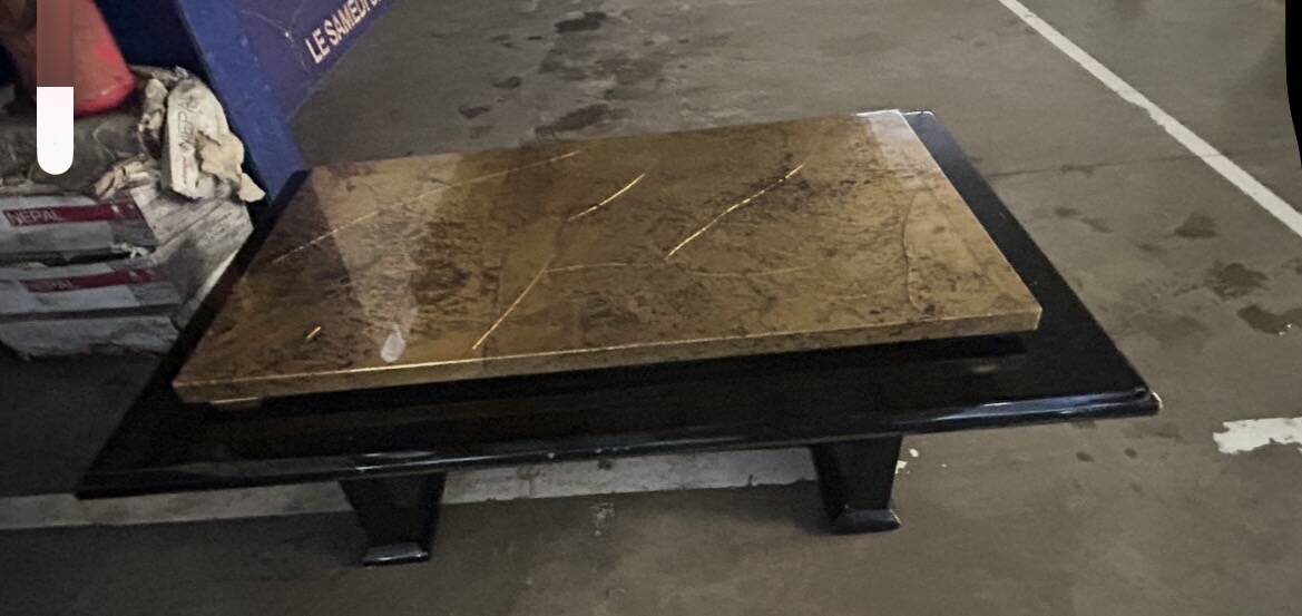 Coffee table in the style of Guy Lefebvre, 1970s.