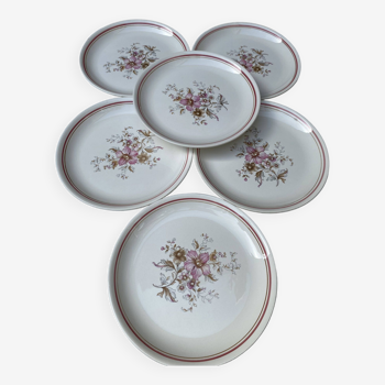 6 assiettes plates Moulin des loups