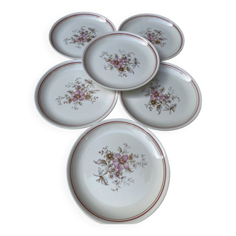 6 assiettes plates Moulin des loups