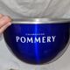 Pommery champagne basin, royal blue aluminum