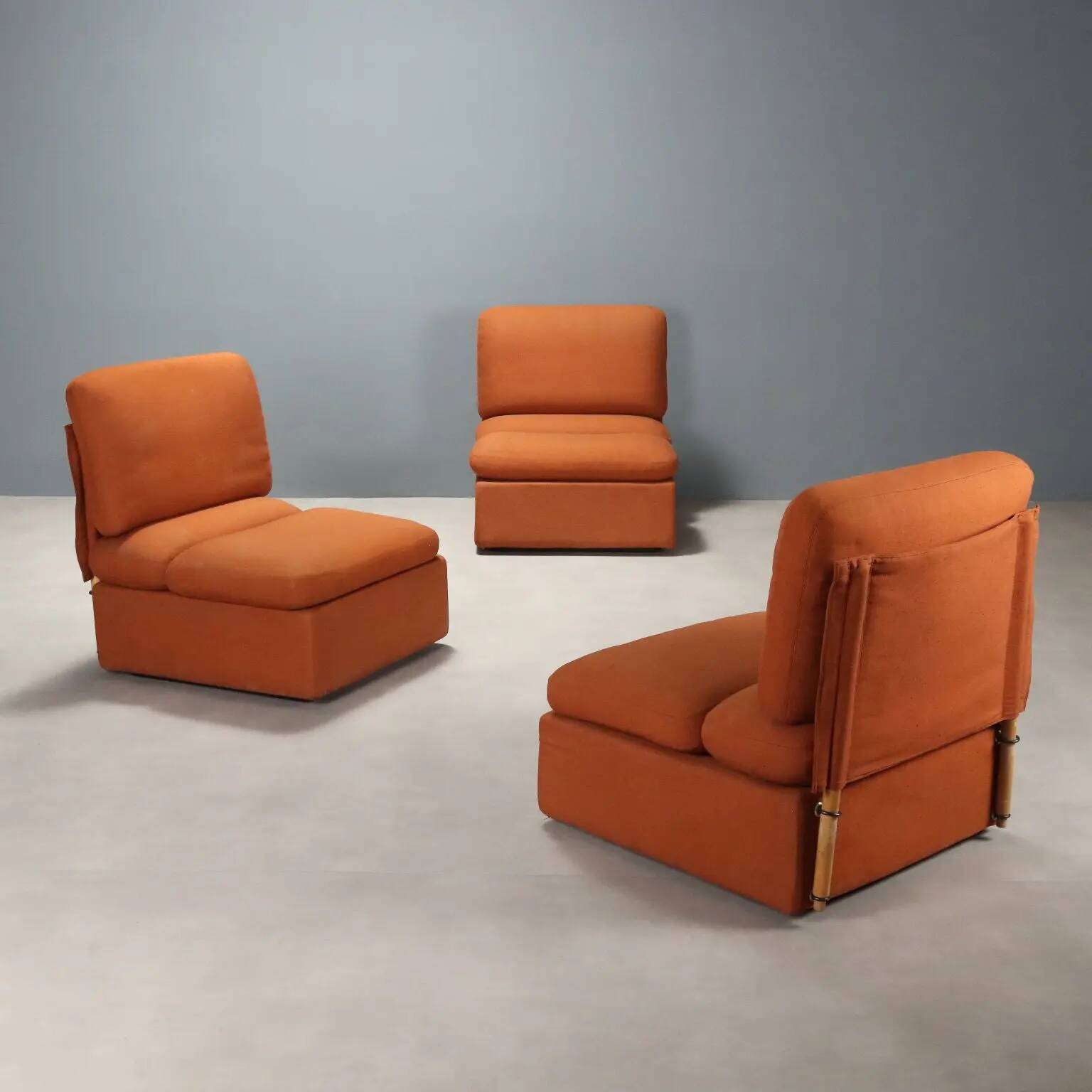 Zanotta armchairs designed by Pas D'Urbino Lomazzi vintage 1980s