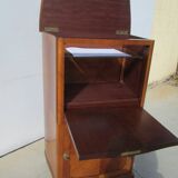 Secrétaire des années 60-70 marqueté, meuble informatique