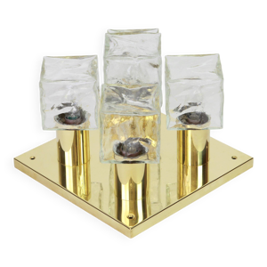 Plafonnier en verre de - glace