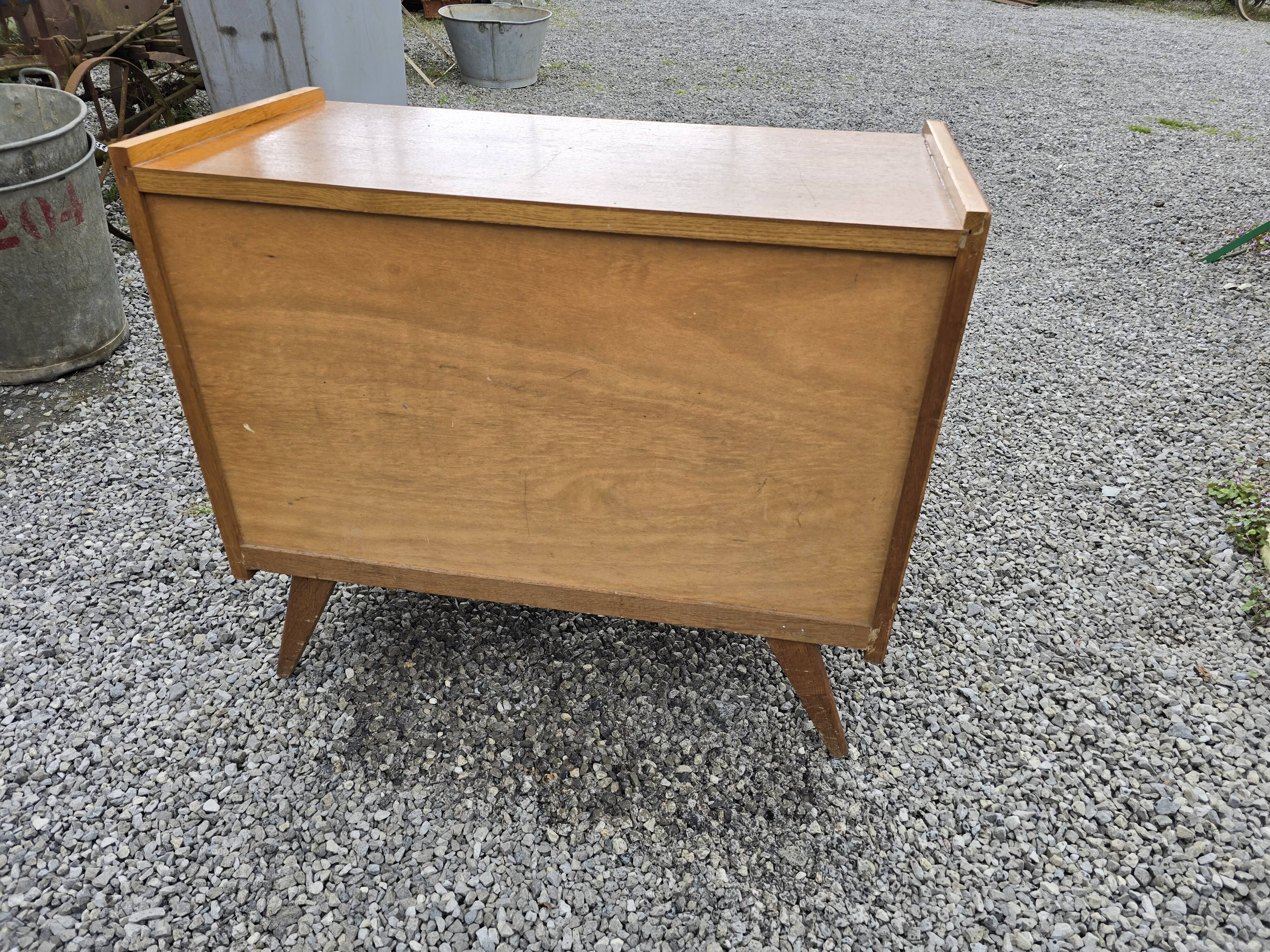 Vintage 60s oak chest of drawers