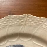Rare old plate with Delft blue decor