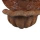 Garden ornament Cast iron Angel Cherub Water vessel Rust color