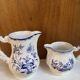 Matching coffee set in Sarreguemines earthenware - Lancaster model