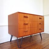 Dresser foot metal by G plan teak