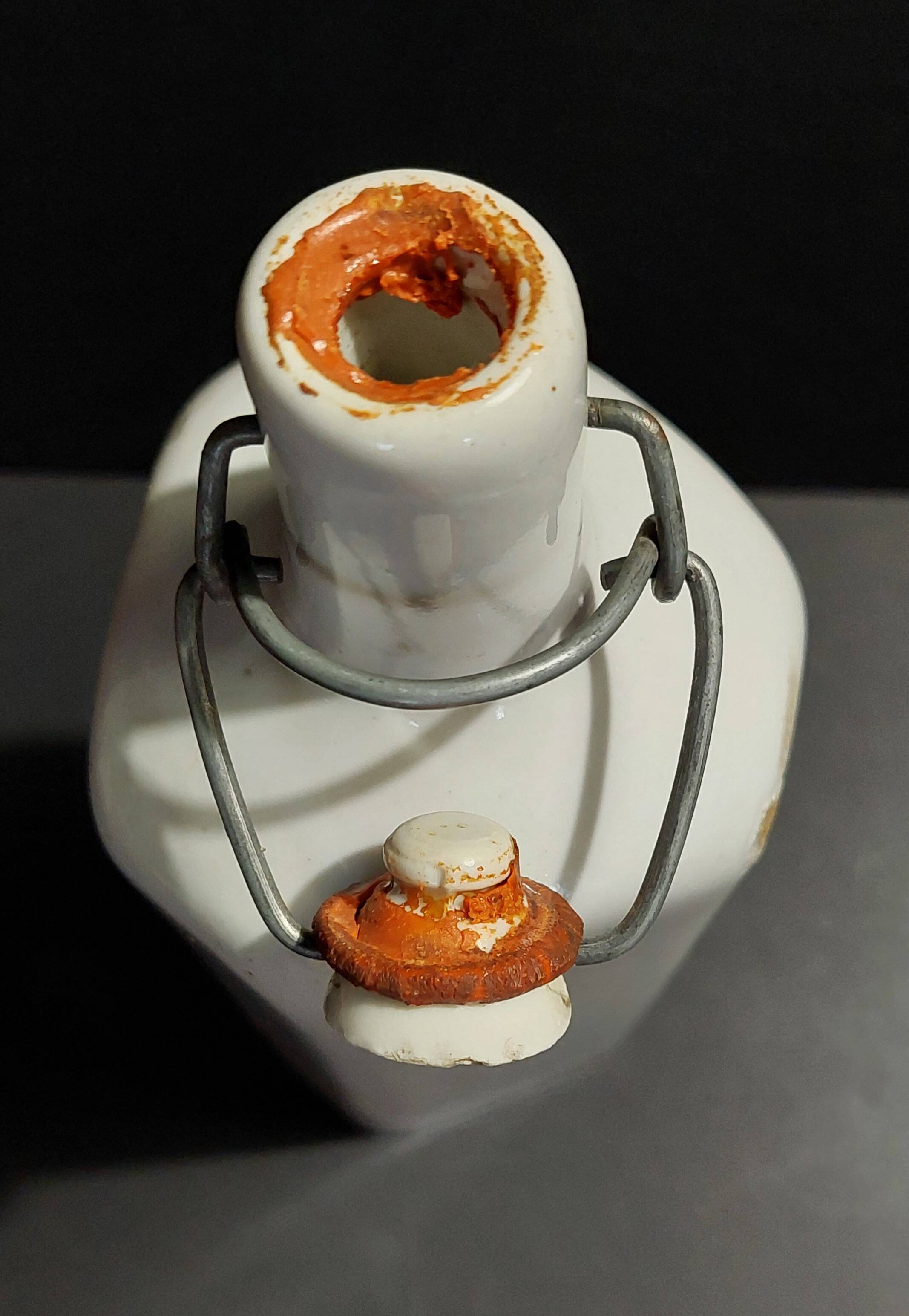 20th century glazed stoneware bottle