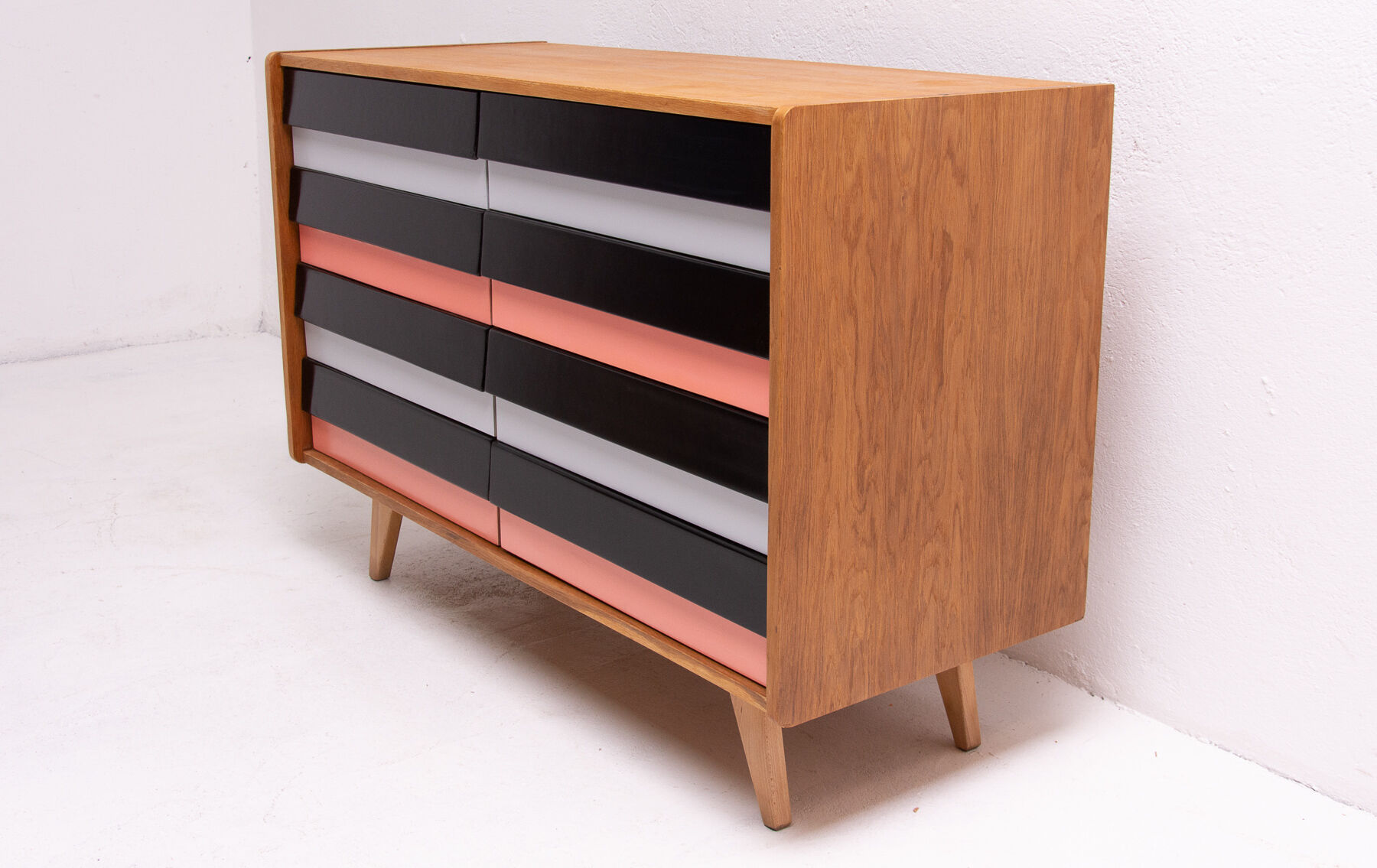 Mid century modern chest of drawers no. U 453 By Jiří Jiroutek, Czechoslovakia