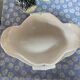 Antique porcelain gravy boat with bamboo motif