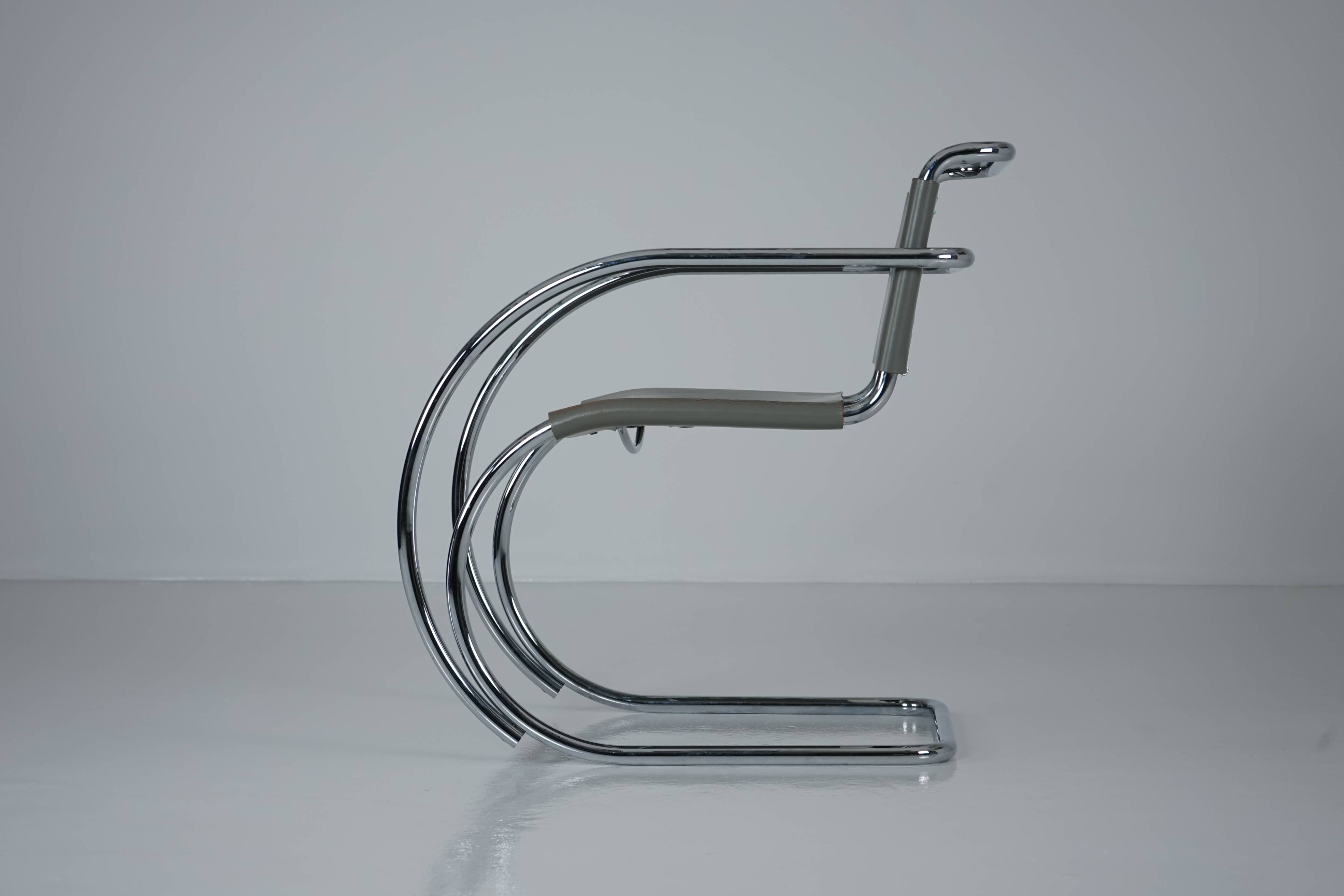 MR20 Tubular Steel Chair by Ludwig Mies van der Rohe for Knoll
