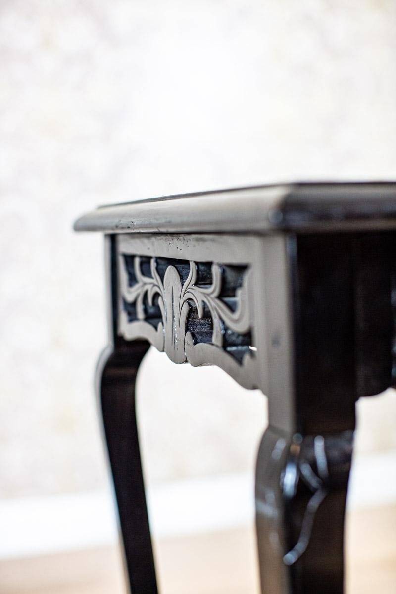 Antique Side Table with Ceramic Top, 1890s