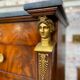 Dresser in mahogany flamed period Empire XIXth century
