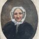 Tableau HST "Portrait of Grandmother" signed + frame 19th century