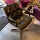 Fauteuil executive chair Pollock 1ère edition 1965 - cuir noir
