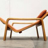 Mid-century modern Pulkka lounge chair by Ilmari Lappalainen for Asko, 1960s.