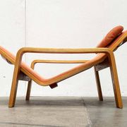 Mid-century modern Pulkka lounge chair by Ilmari Lappalainen for Asko, 1960s.