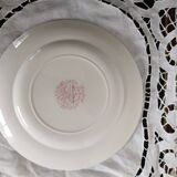 Red English porcelain dinner plate, Grindley, Staffordshire, England