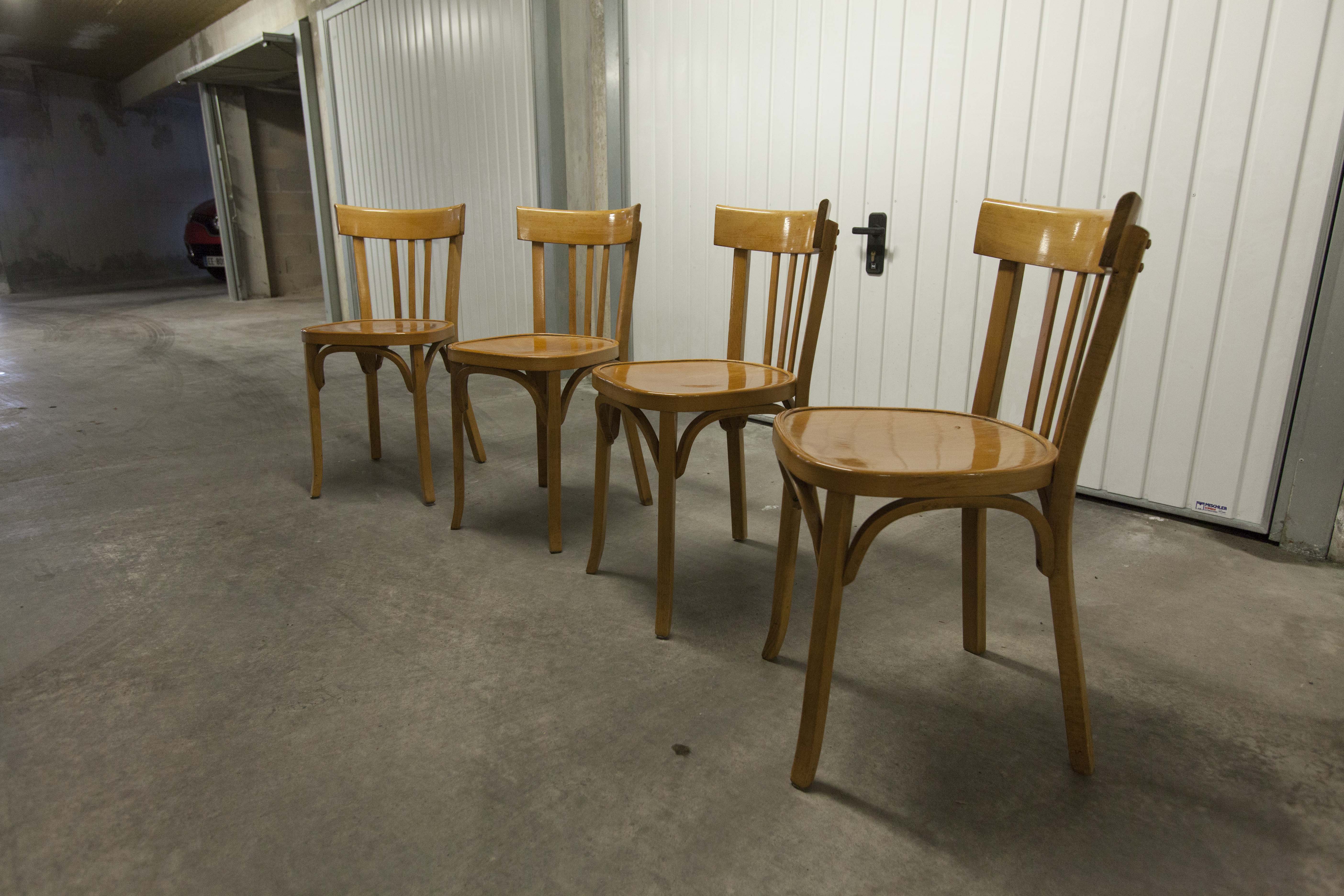 Set of 4 chairs baumann 1981